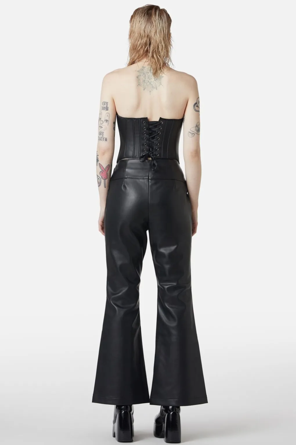 Ornate Metal Pu Corset