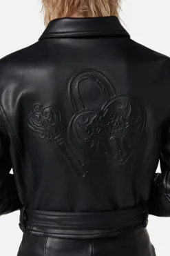 Ornate Metal Pu Jacket