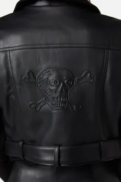 Ornate Metal Pu Vest