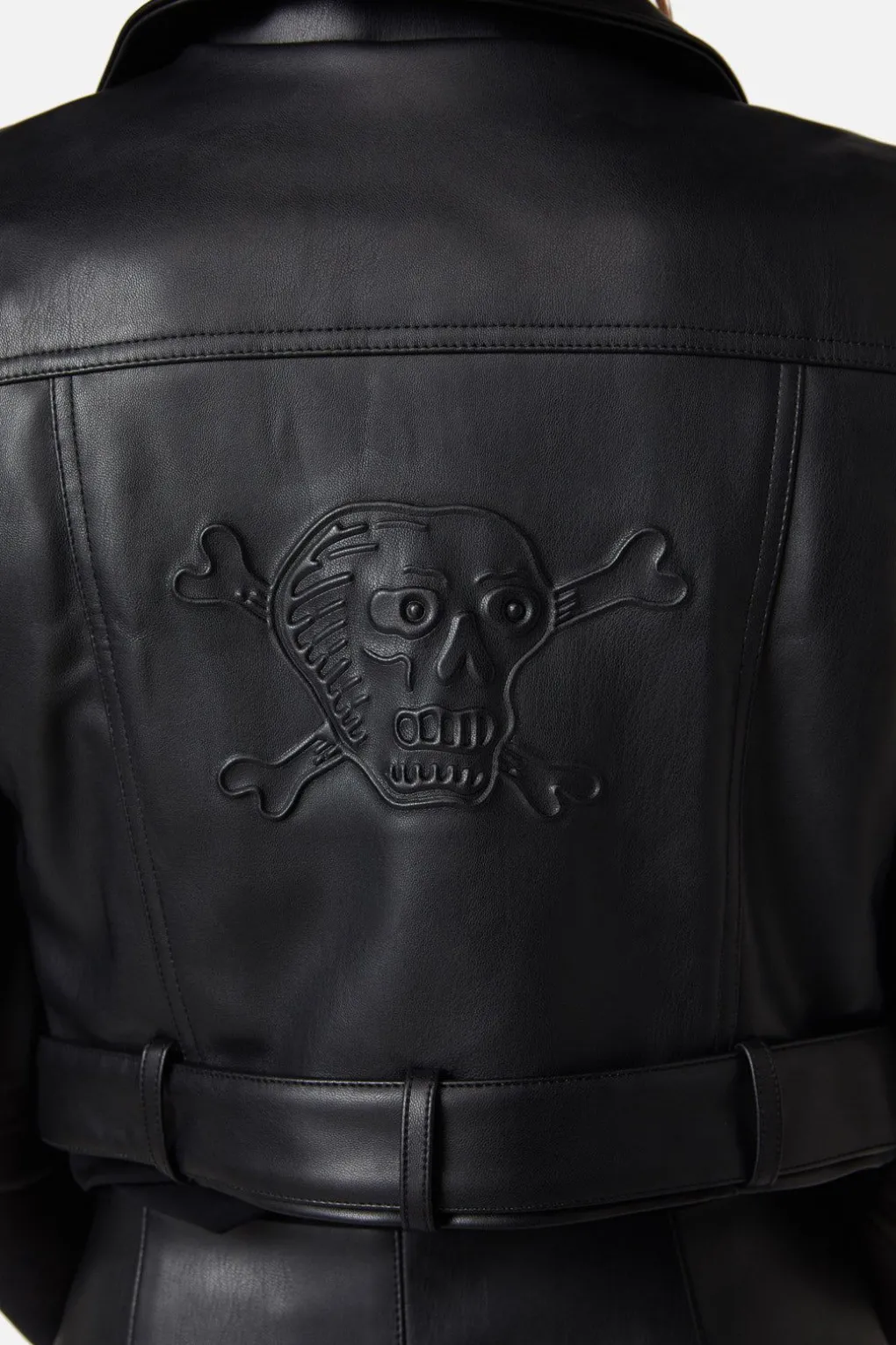 Ornate Metal Pu Vest