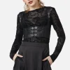 Ornate Pu Underbust Top