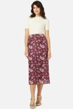 Paisley Mesh Skirt