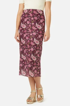 Paisley Mesh Skirt