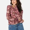 Paisley Mesh Top