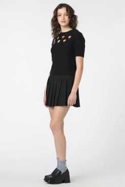 Pansy Patch Knit Top