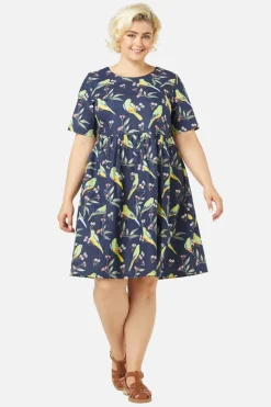 Parrot Smock Dress