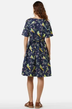 Parrot Smock Dress