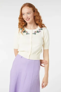 Passionfruit Emb Cardi