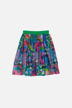 Patched Up Kids Mesh Skirt