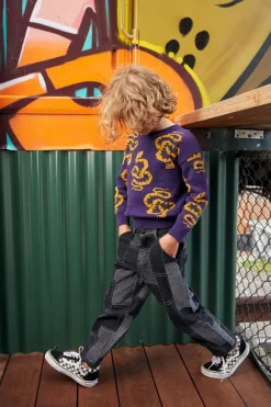 Patchwork Denim Kids Jeans