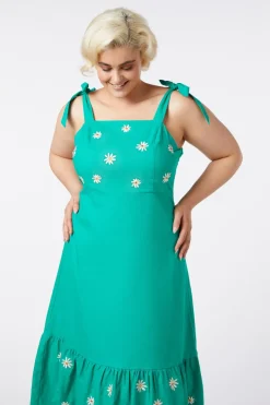 Pattie Embroidered Midi Dress