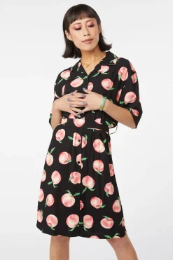 Peachy Viscose Shirt Dress