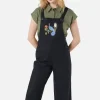 Peacock Emb Overalls