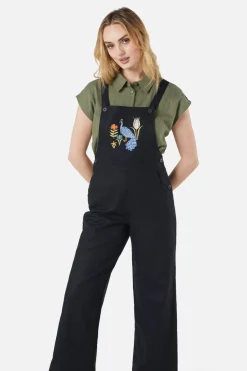 Peacock Emb Overalls