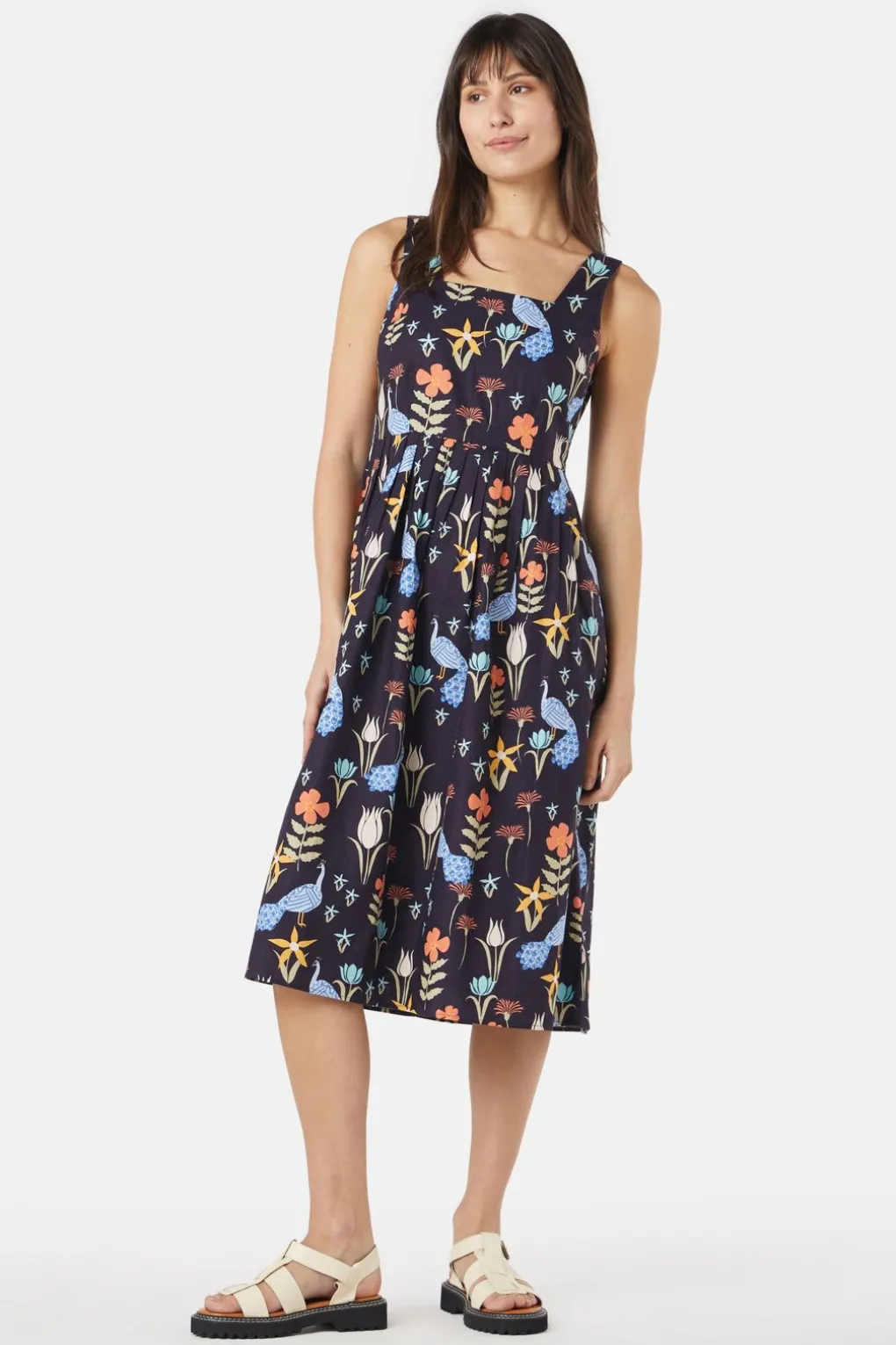 Peacock Midi Dress