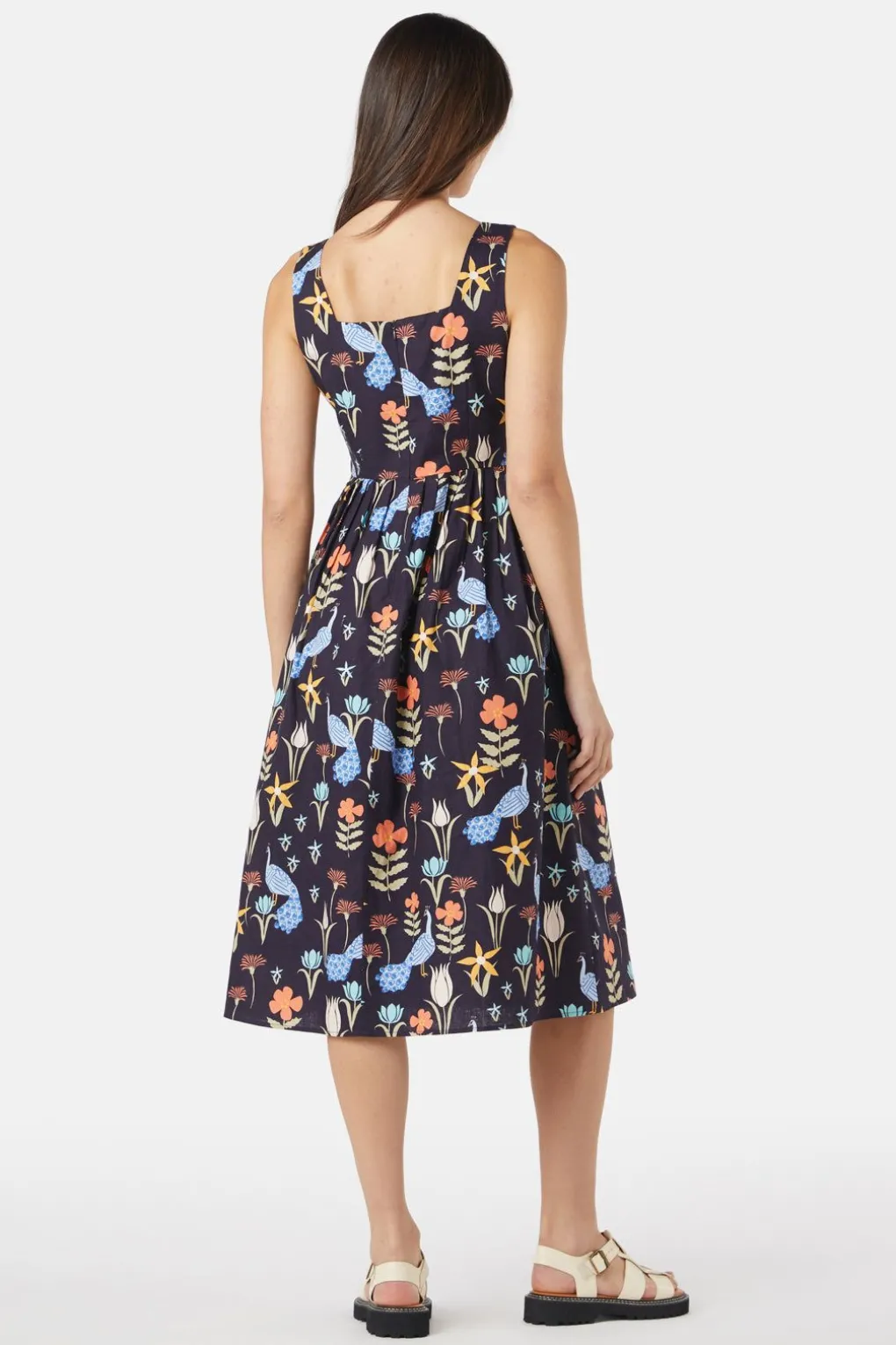 Peacock Midi Dress