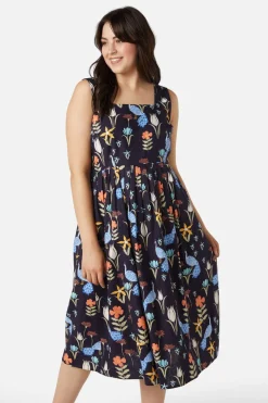 Peacock Midi Dress