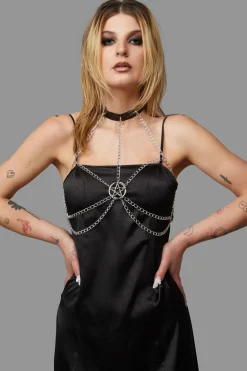 Pentagram Chain Bra Harness