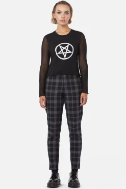 Pentagram Contrast Mesh Top