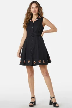 Petal Embroidered Dress