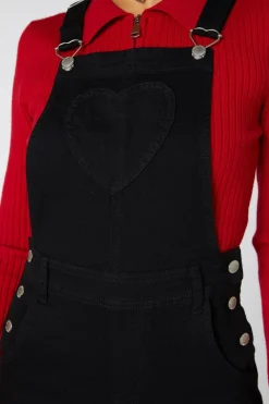 Pocket Heart Denim Overall