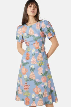 Pretty Vases Midi Dress