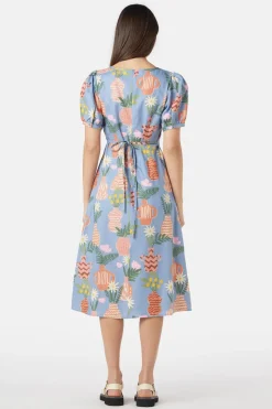 Pretty Vases Midi Dress