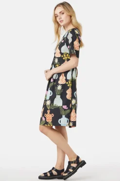 Pretty Vases Smock Dress