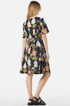 Pretty Vases Smock Dress