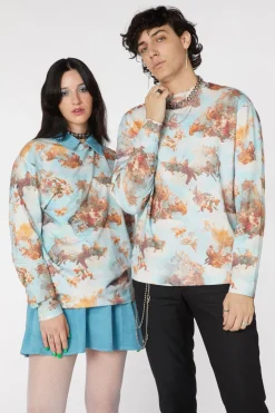 Printed Art Mural Sweater