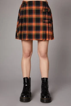 Pumpkin Tartan Skirt
