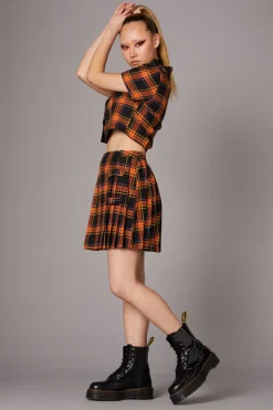 Pumpkin Tartan Skirt