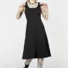 Punk Buckle Midi Pinafore