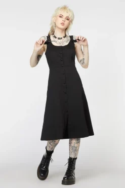 Punk Buckle Midi Pinafore