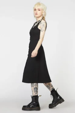 Punk Buckle Midi Pinafore