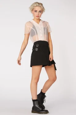 Punk Morpho Drill Skort