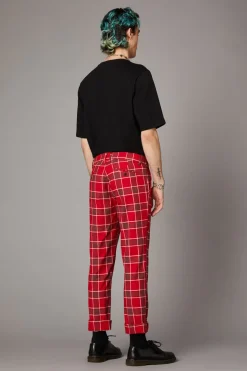 Punk Red Tartan Unisex Pant