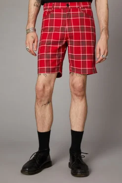 Punk Red Tartan Unisex Short