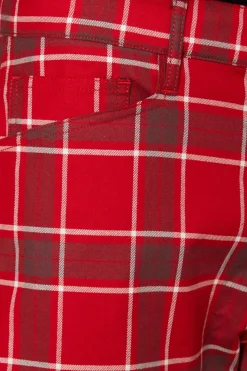 Punk Red Tartan Unisex Short