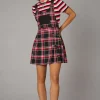 Punk Valentine Tartan Pinafore