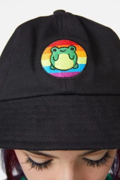 Rainbow Frog Hat