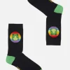 Rainbow Frog Sock