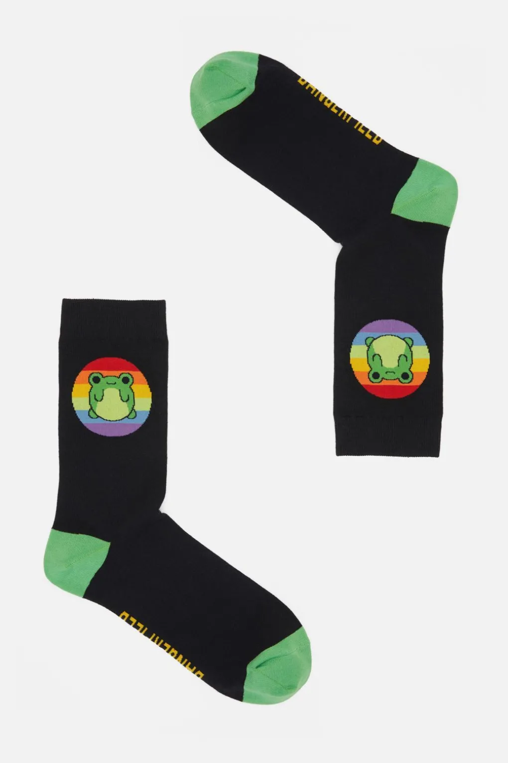 Rainbow Frog Sock