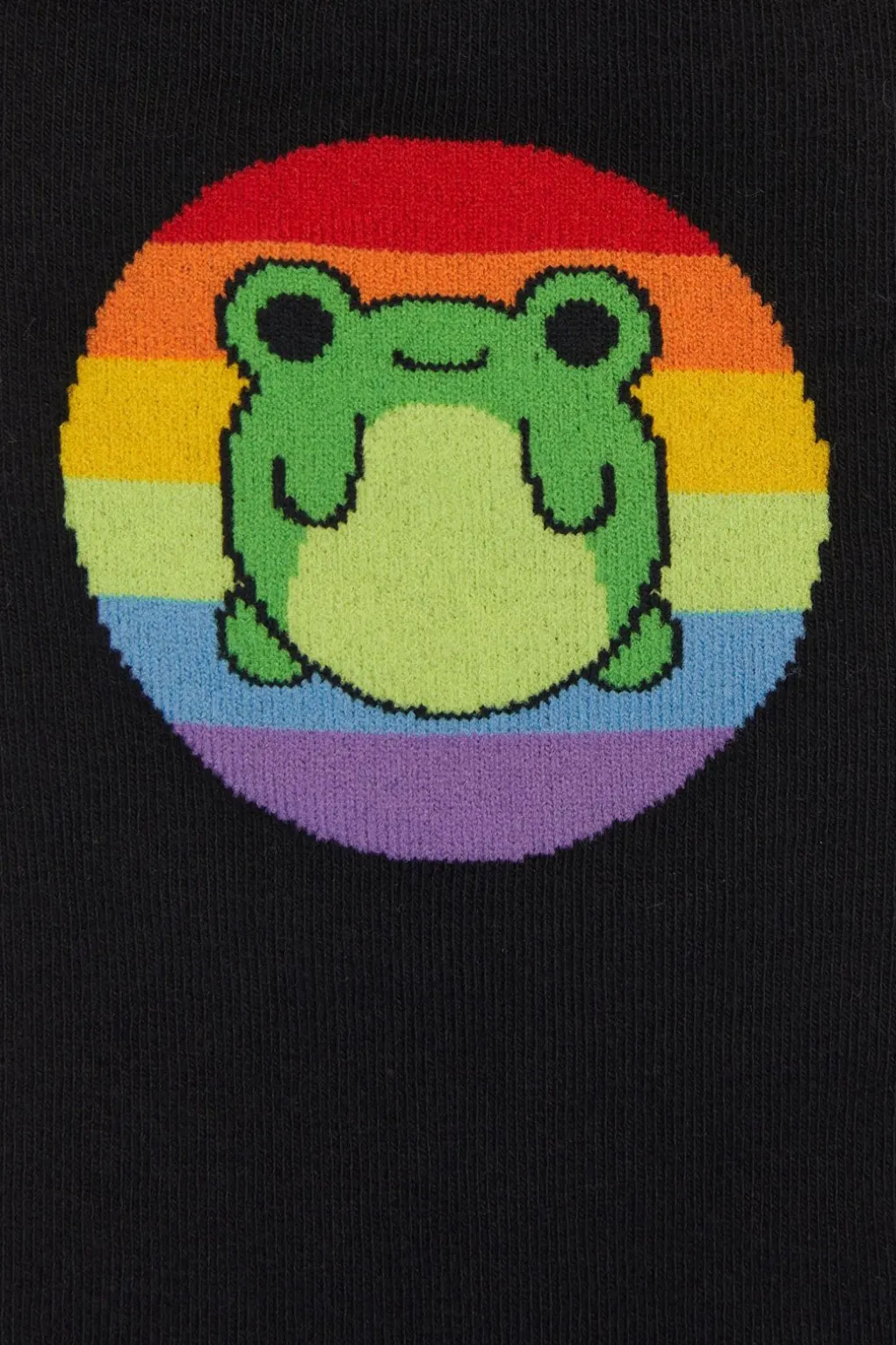 Rainbow Frog Sock
