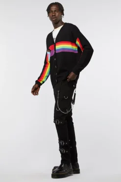 Rainbow Intarsia Cardi