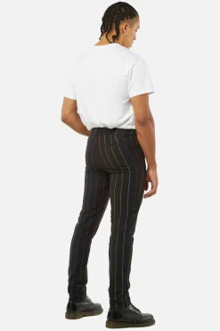 Rainbow Pinstripe Skinny Pants