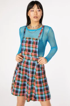 Rainbow Tartan Pinafore