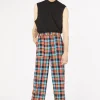 Rainbow Tartan Wide Leg Pant