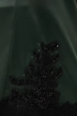 Remnants Satin Lace Skirt