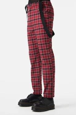 Revenge Tartan Brace Trousers